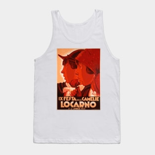 1932  Locarno (Southern Switzerland)  -  Camelia Festival Vintage Poster Tank Top